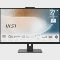 MSI AiO računalo Modern AM272P 1M-1098EU / Intel Core 5-120U, 27", 1920x1080, 8GB, 500GB SSD, Windows 11 Pro, crni